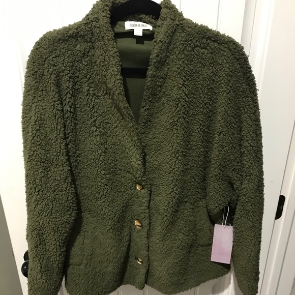 Fashion on Earth Tops - Fashion on Earth Fleece Cardigan
